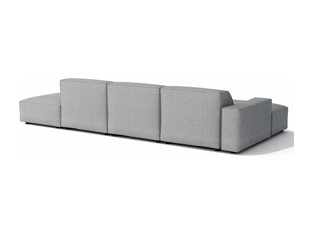 Canapé modulable gris tissu