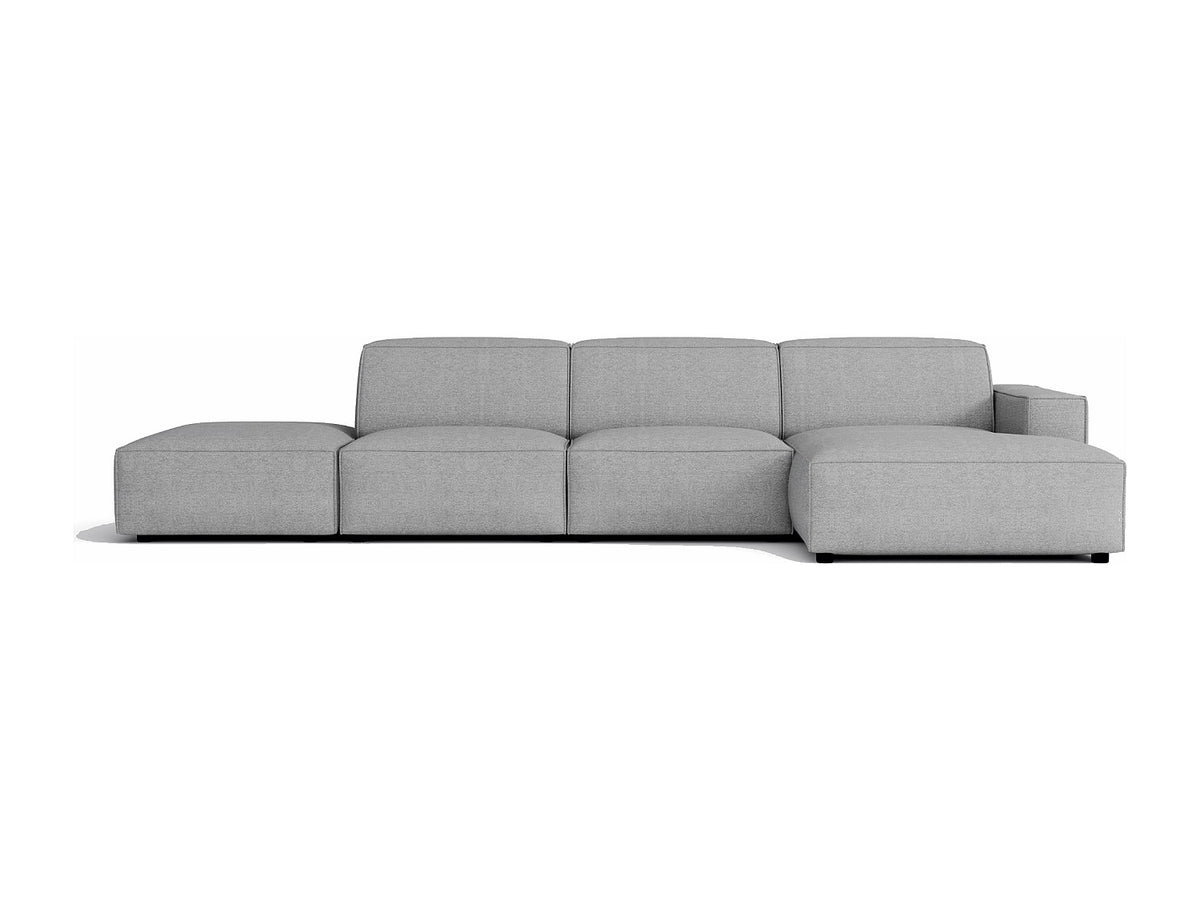 Canapé modulable gris tissu