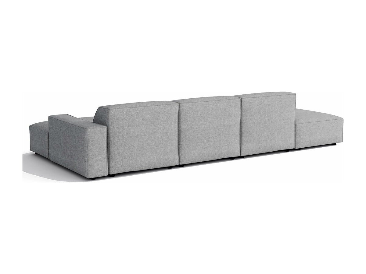 Canapé modulable gris tissu