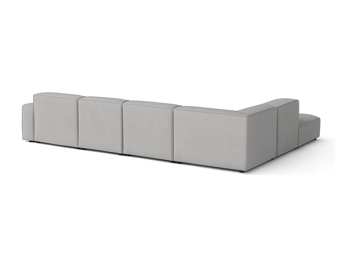 Canapé modulable gris tissu