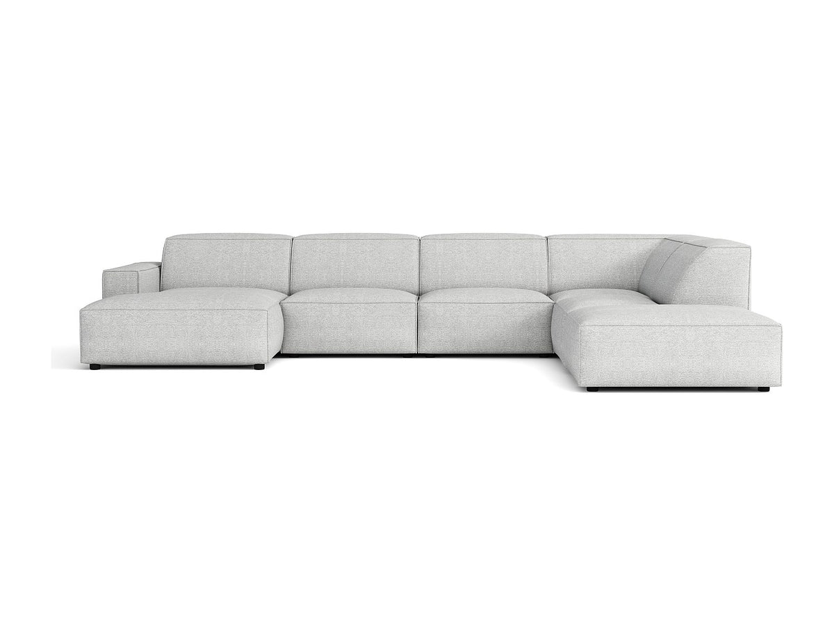 Canapé modulable gris tissu