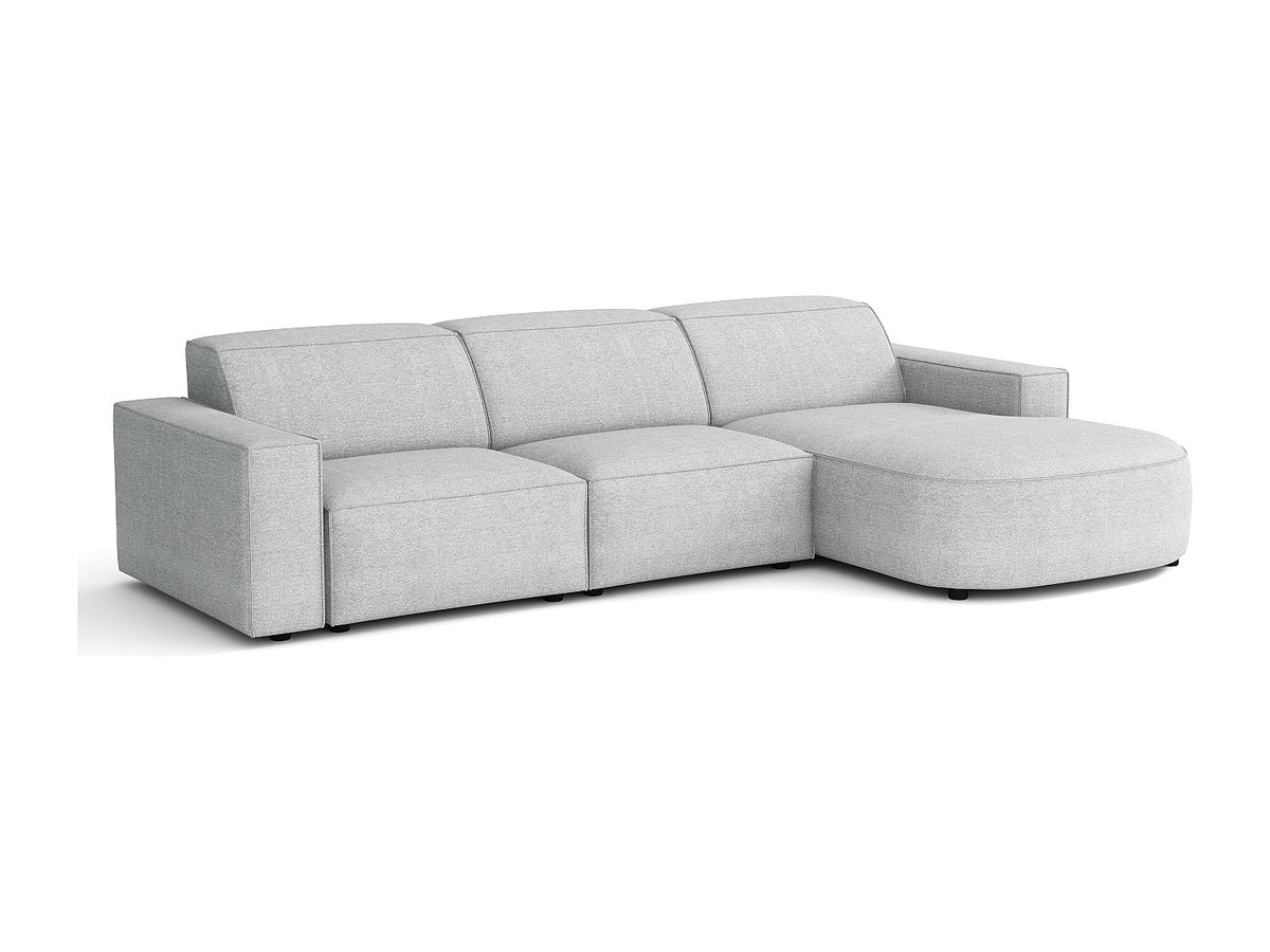 Canapé modulable gris tissu