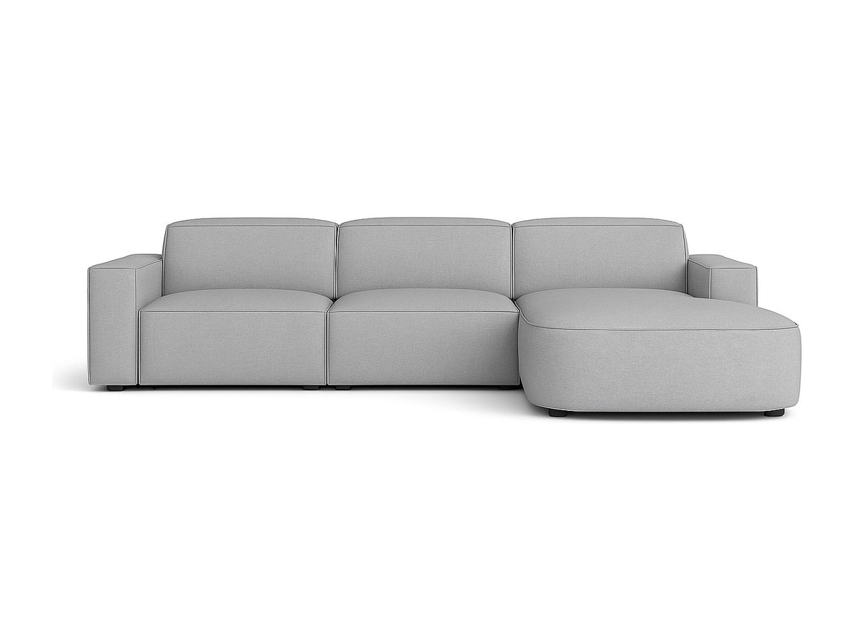 Canapé modulable gris tissu