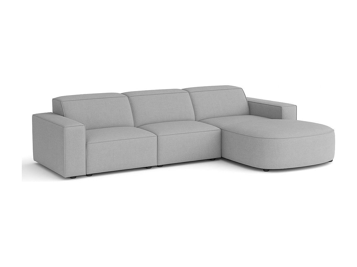 Canapé modulable gris tissu
