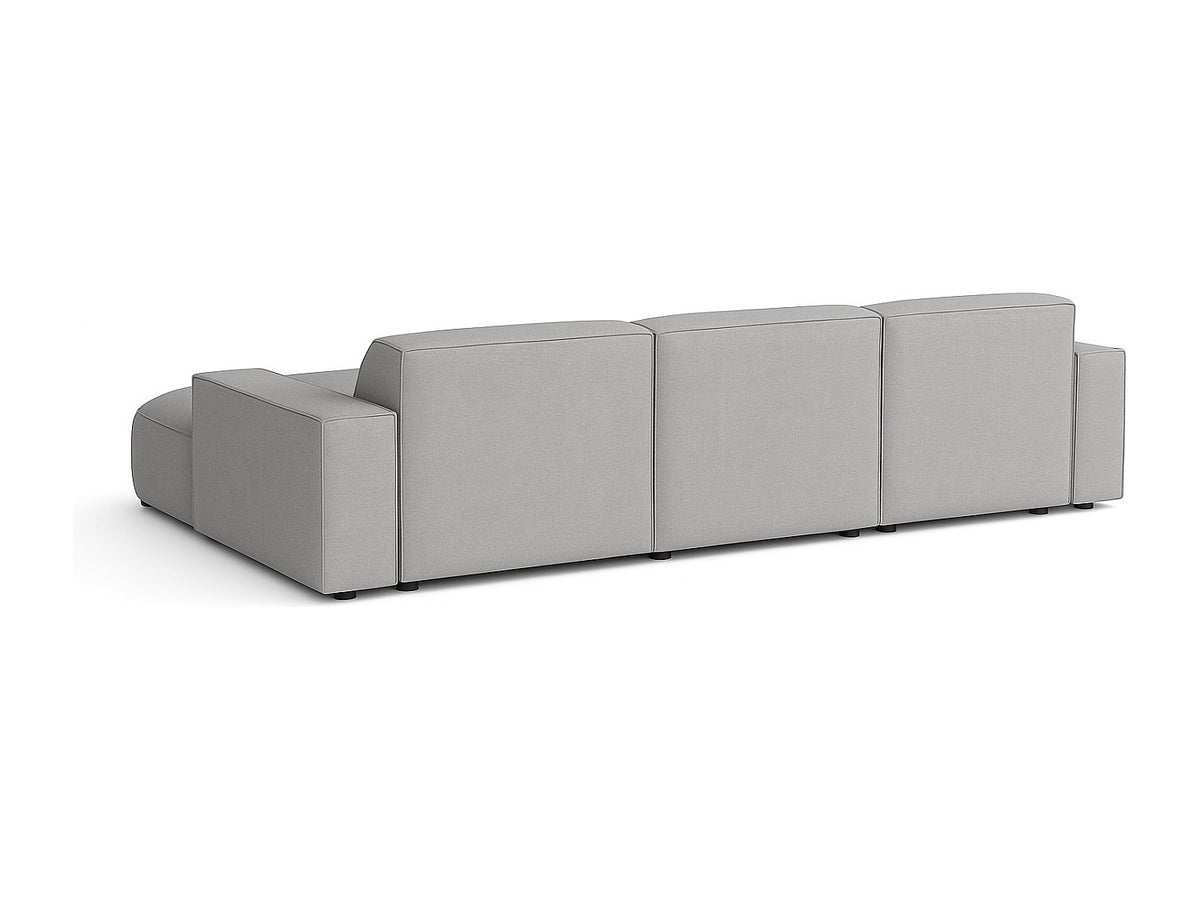 Canapé modulable gris tissu