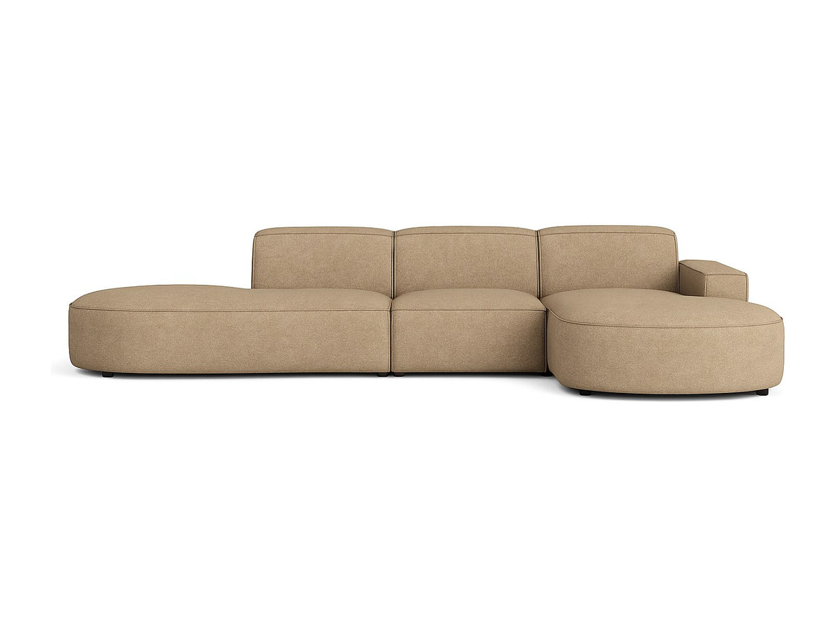 Angle pour canapé modulable marron tissu