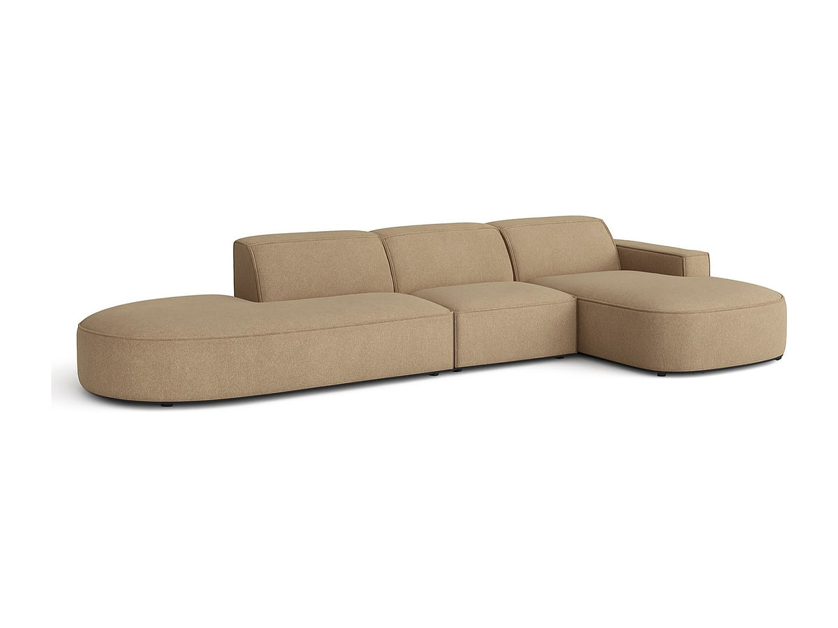 Angle pour canapé modulable marron tissu