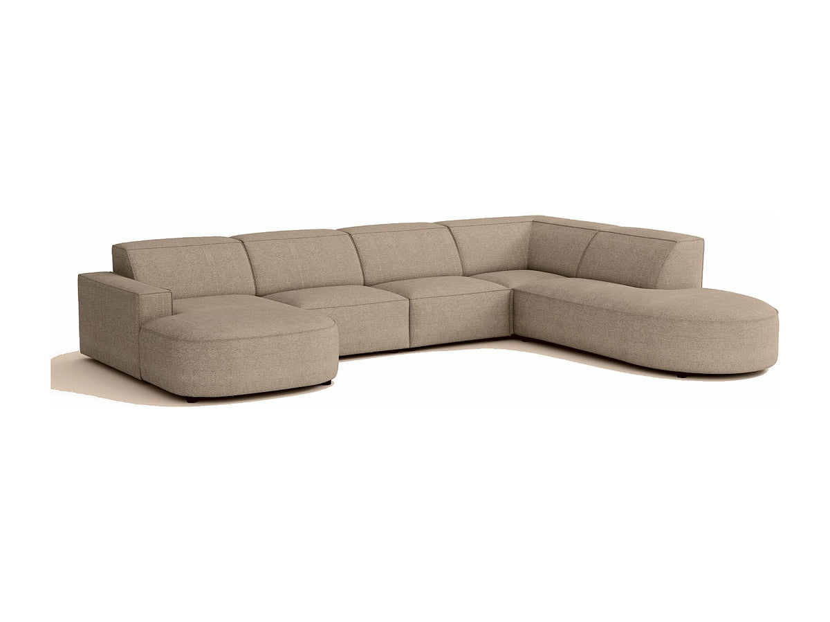 Angle pour canapé modulable beige tissu