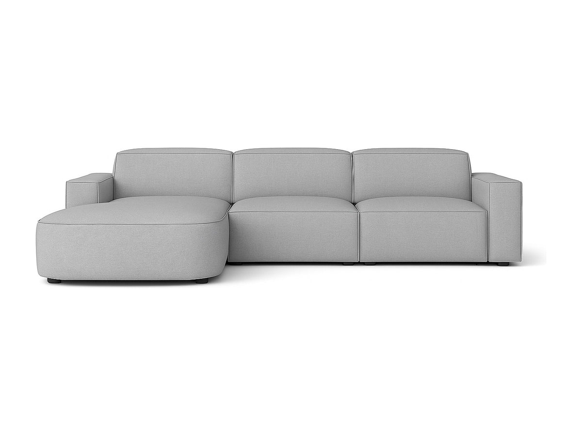 Canapé modulable gris tissu