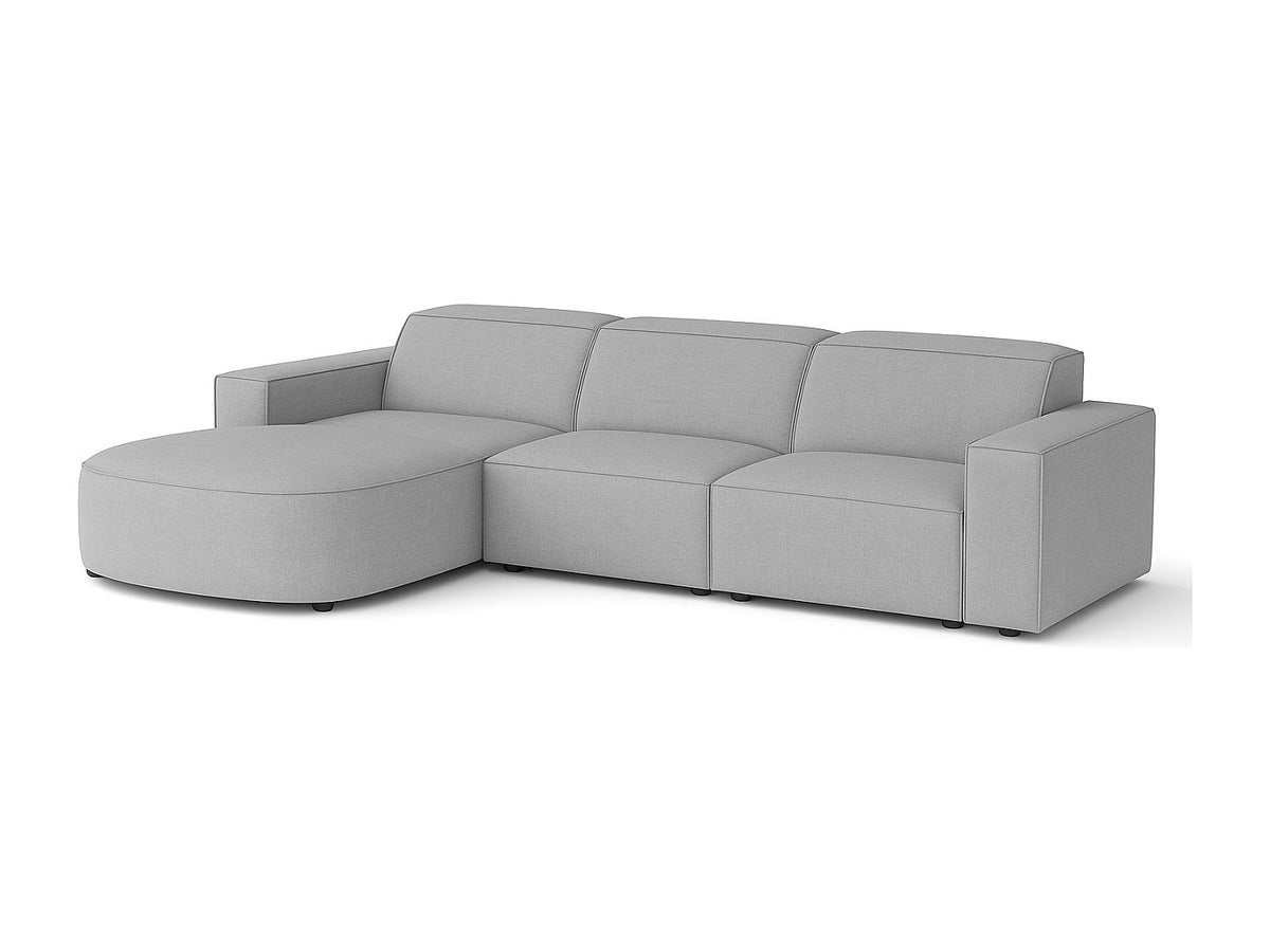 Canapé modulable gris tissu