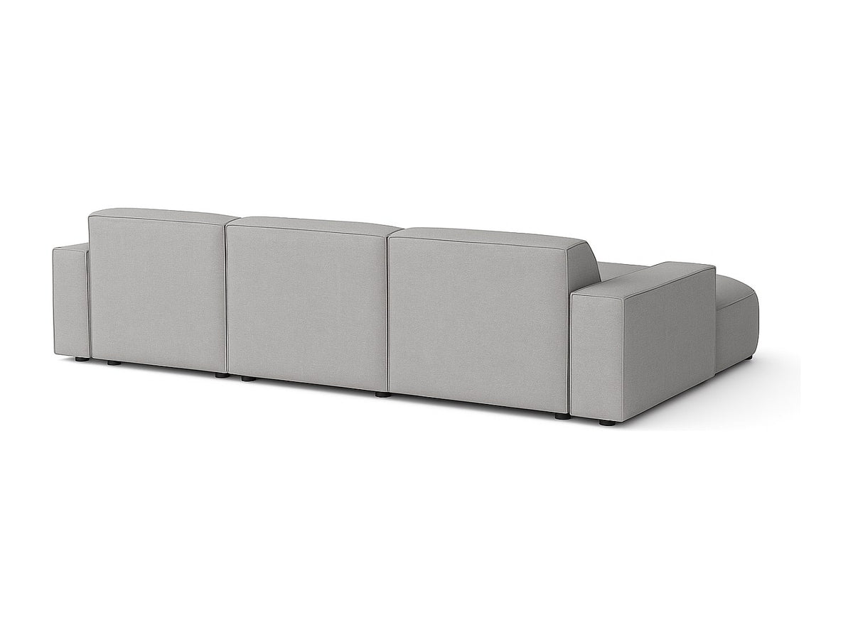 Canapé modulable gris tissu