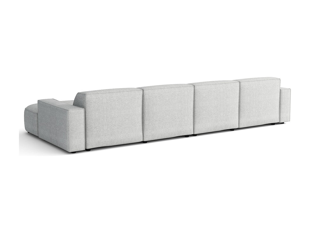 Canapé modulable gris tissu
