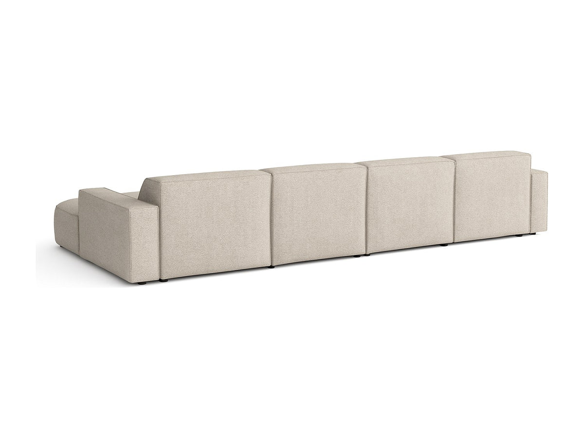 Canapé modulable beige tissu