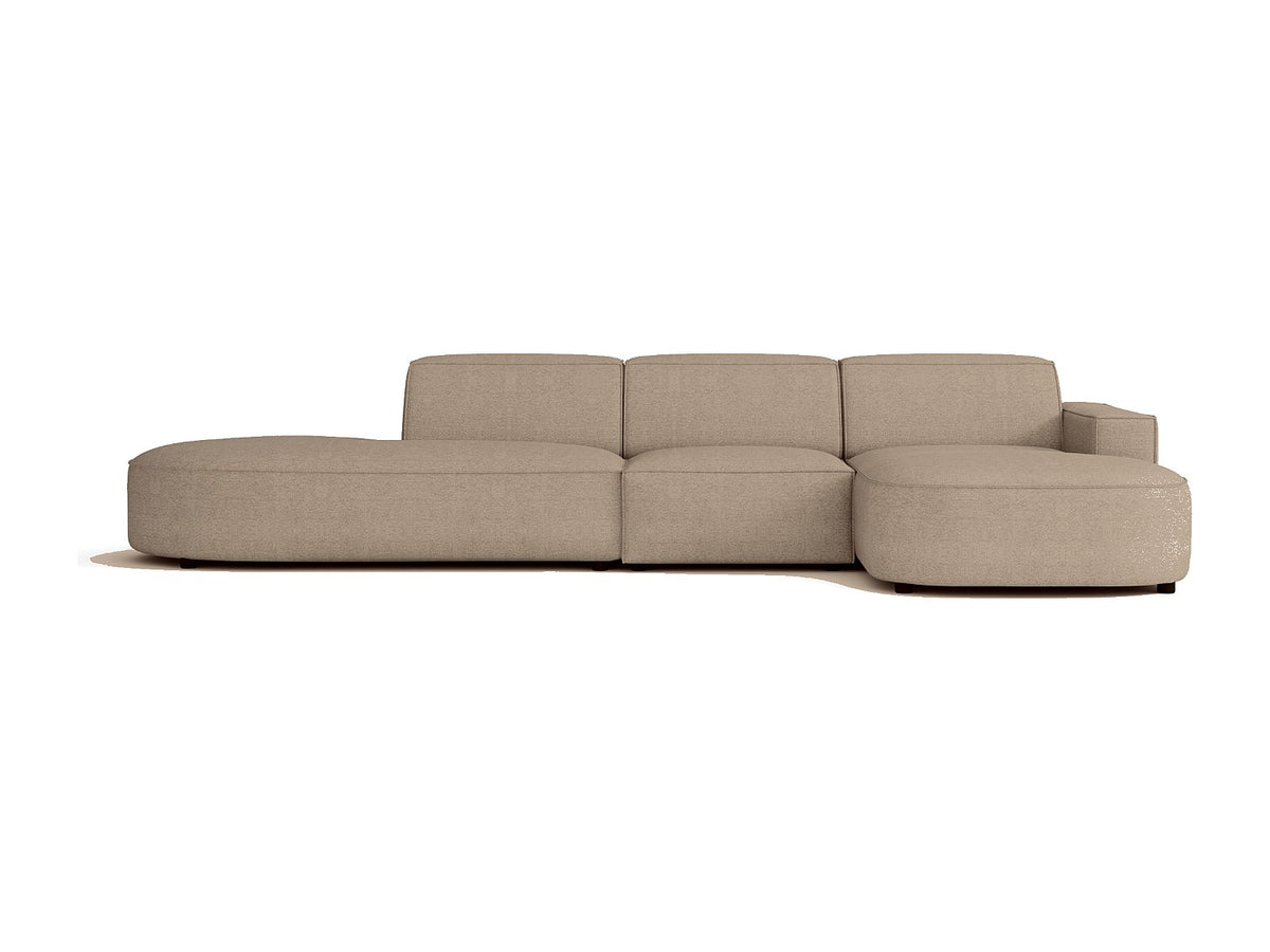 Angle pour canapé modulable beige tissu
