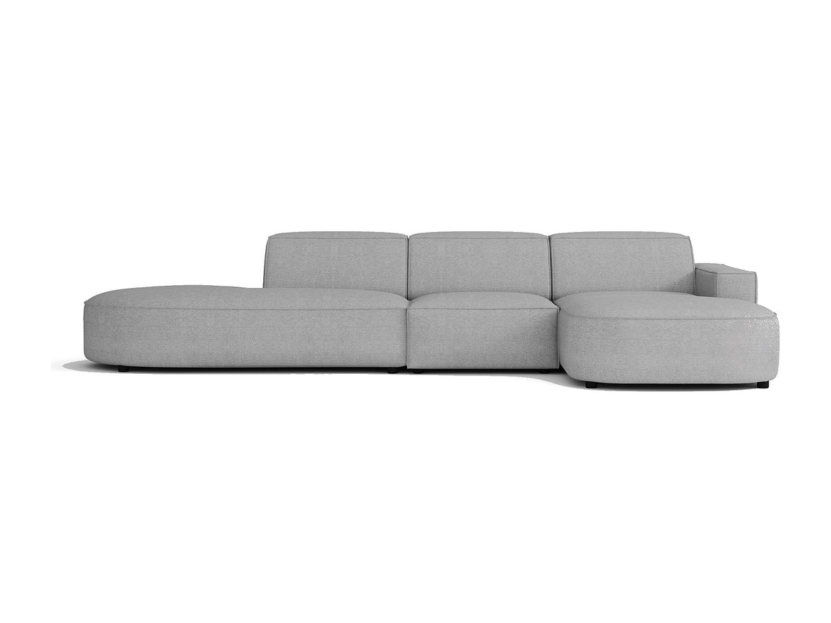 Angle pour canapé modulable gris tissu