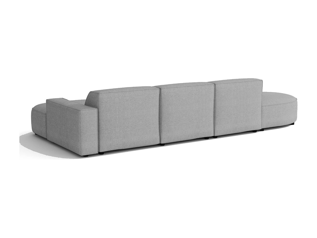 Angle pour canapé modulable gris tissu