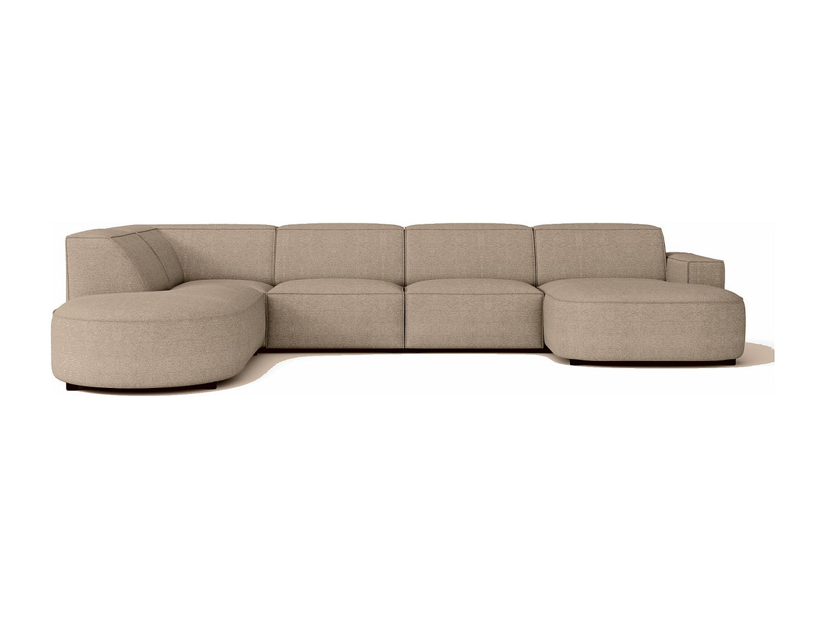 Angle pour canapé modulable beige tissu