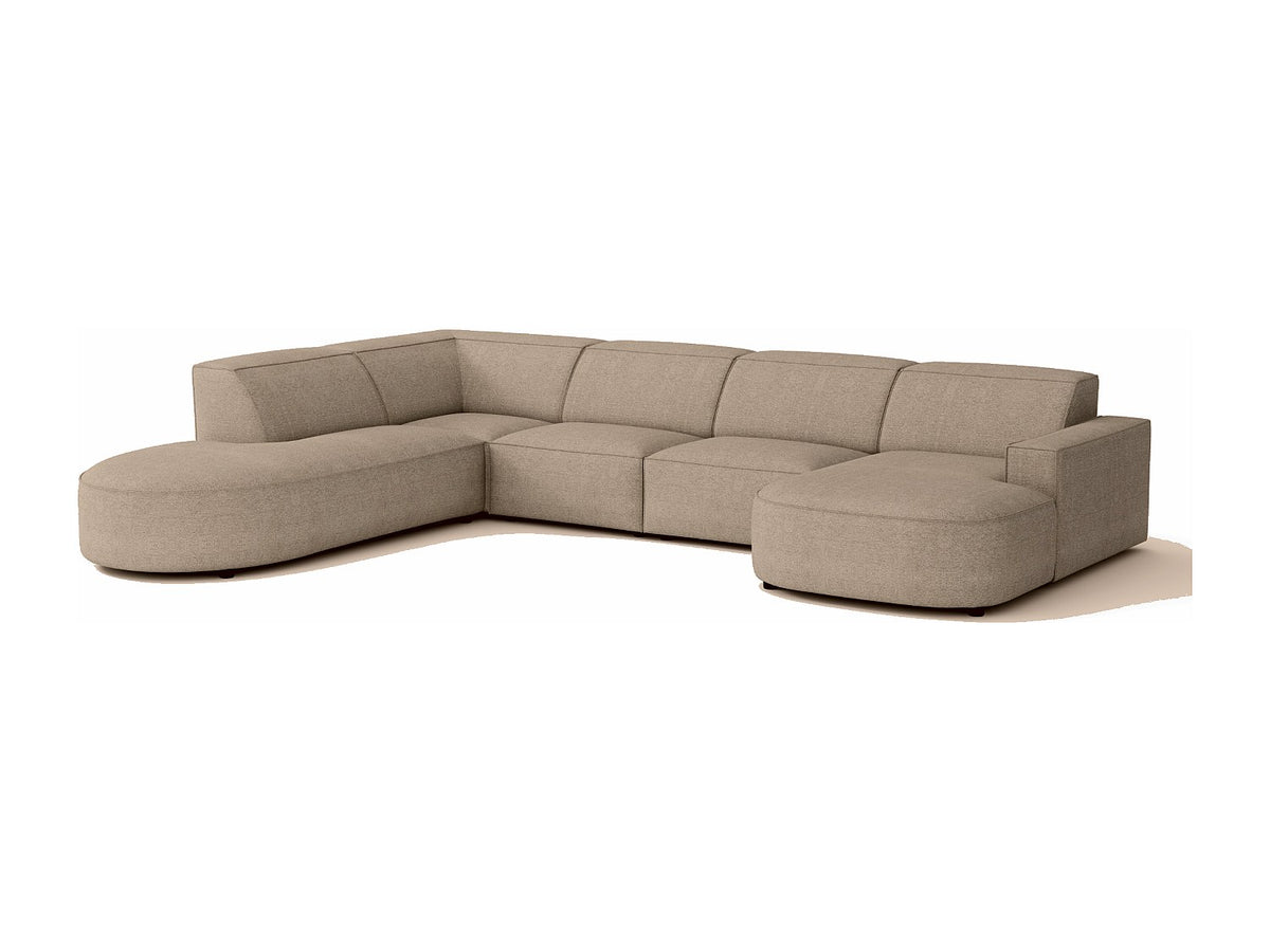 Angle pour canapé modulable beige tissu