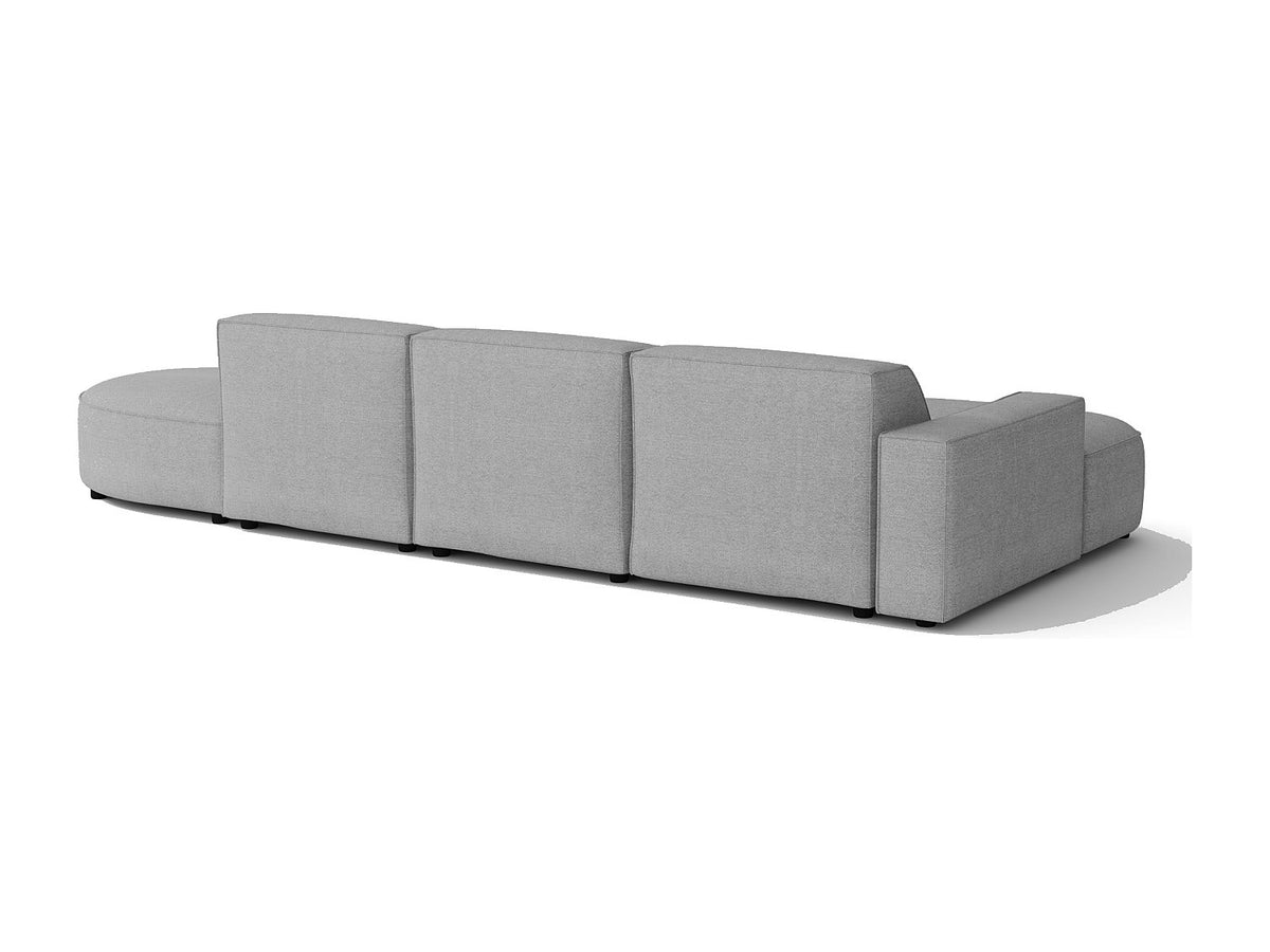 Angle pour canapé modulable gris tissu