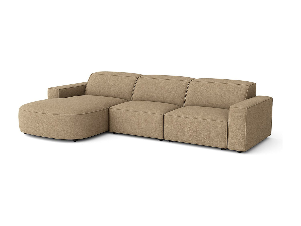Canapé modulable marron tissu