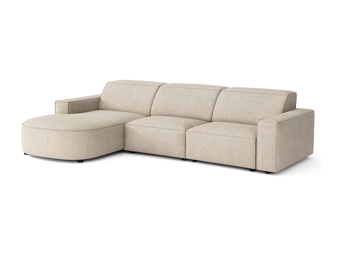 Canapé modulable beige tissu