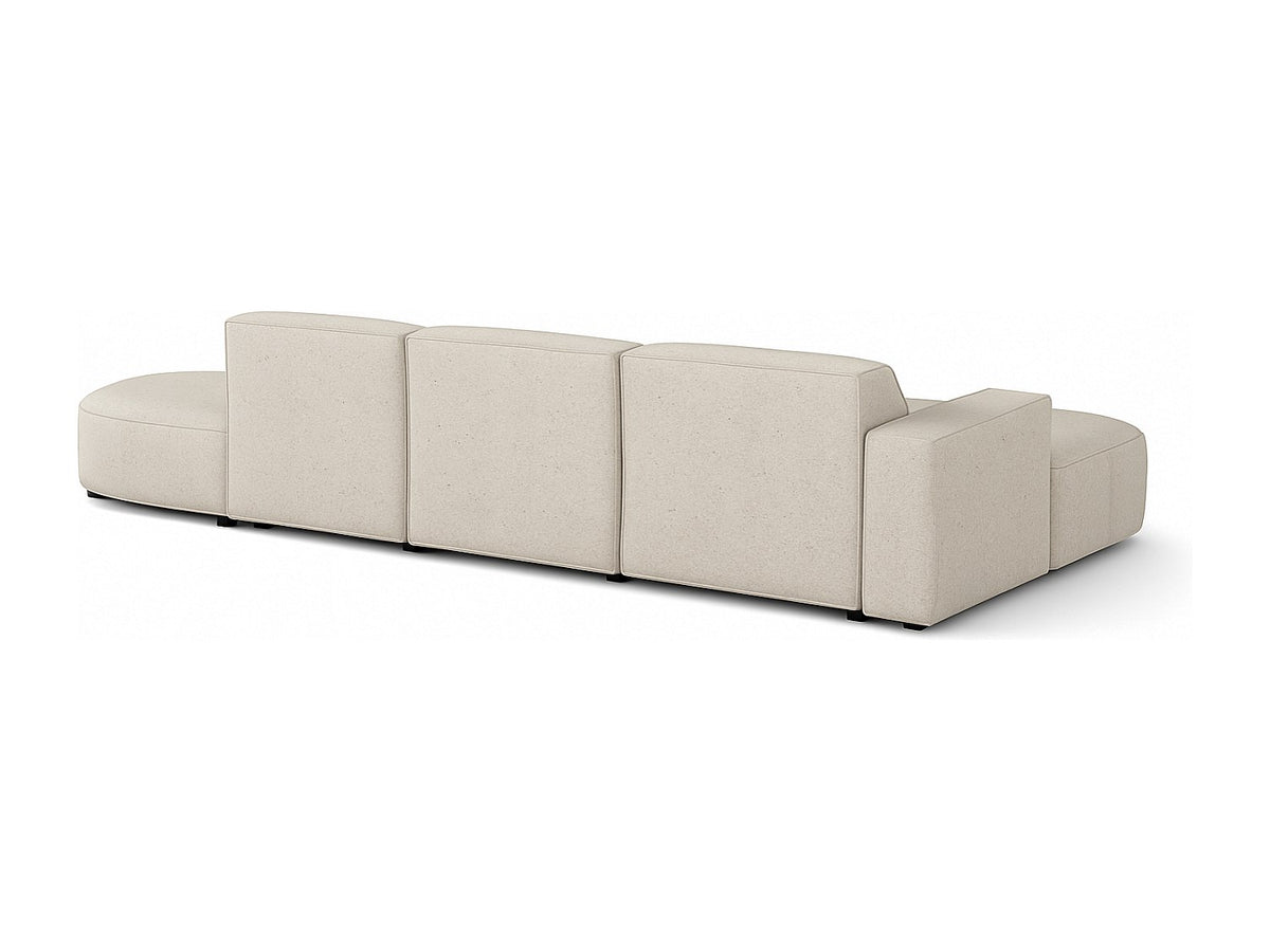 Angle pour canapé modulable beige tissu