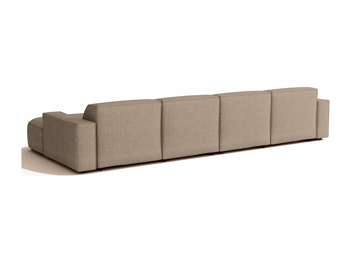 Canapé modulable beige tissu