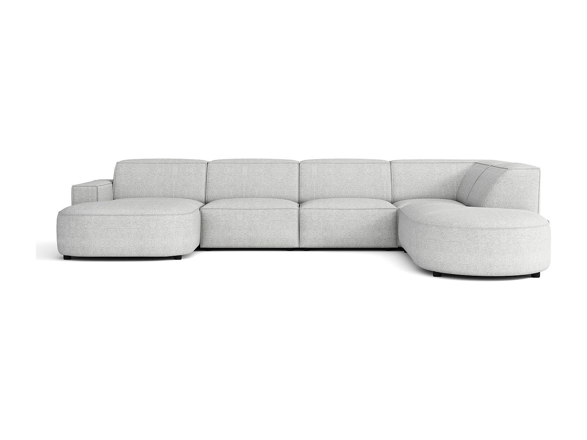 Angle pour canapé modulable gris tissu
