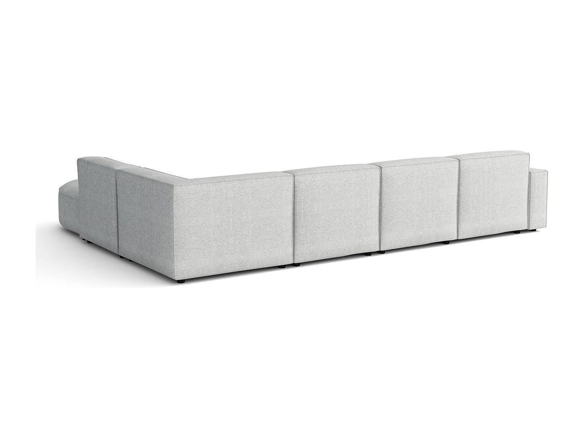 Angle pour canapé modulable gris tissu