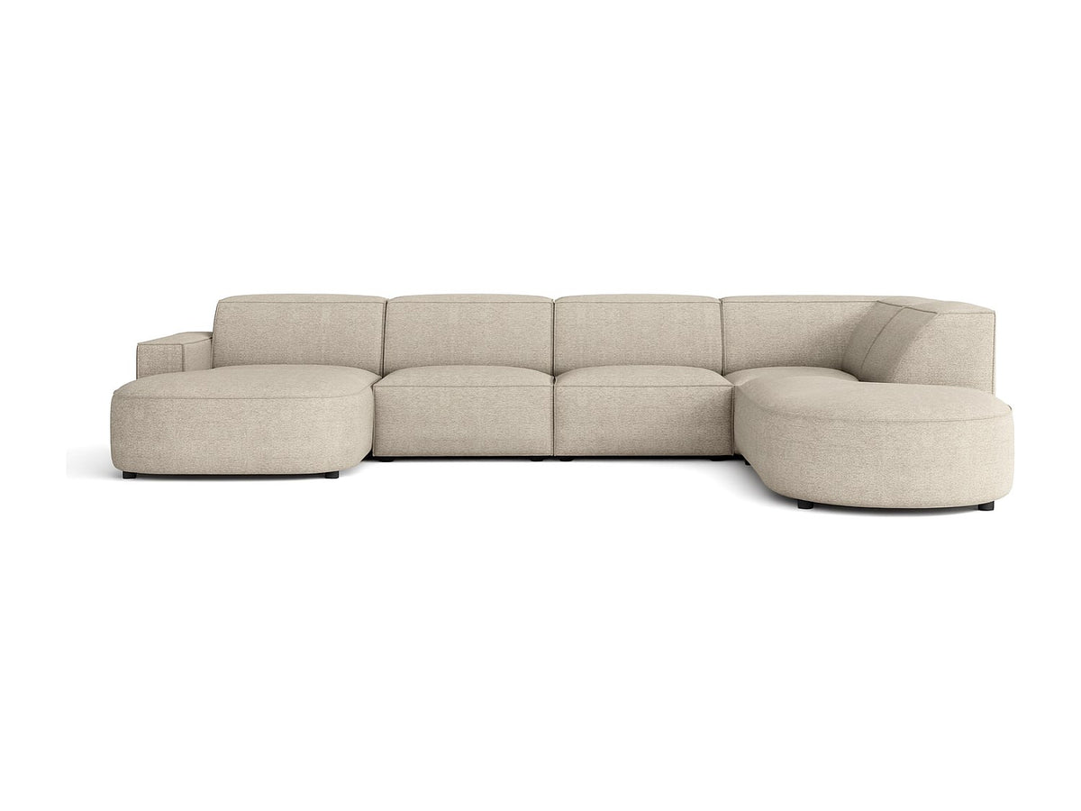 Angle pour canapé modulable beige tissu