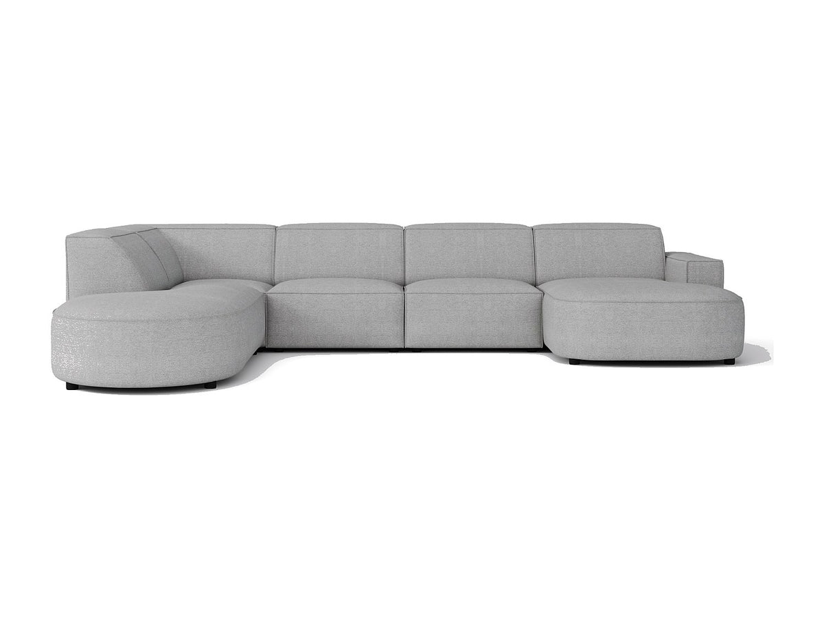 Angle pour canapé modulable gris tissu