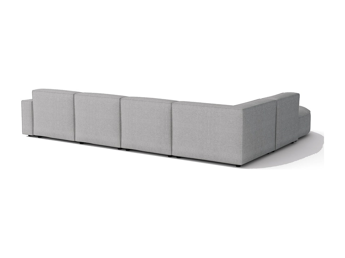 Angle pour canapé modulable gris tissu