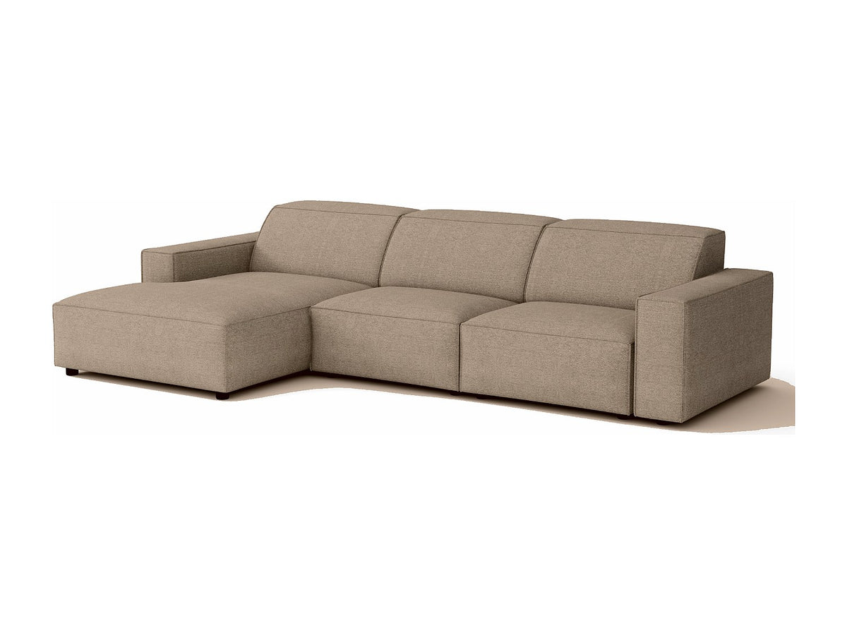 Canapé modulable beige tissu