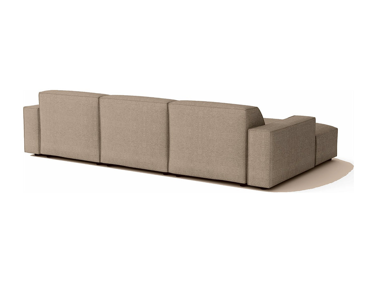 Canapé modulable beige tissu