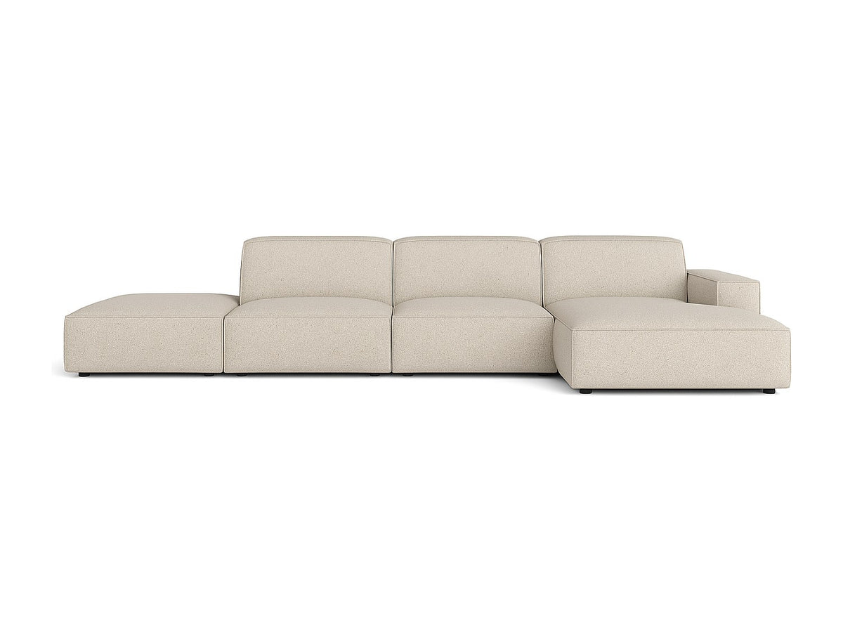 Canapé modulable beige tissu