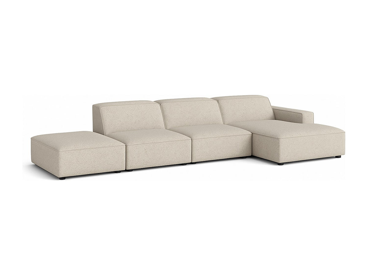 Canapé modulable beige tissu