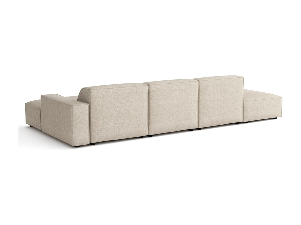 Canapé modulable beige tissu