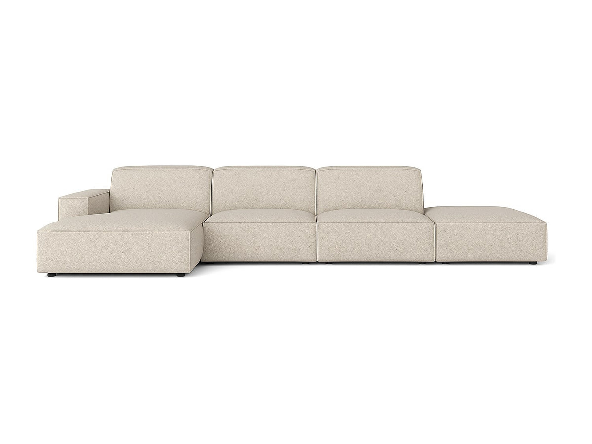 Canapé modulable beige tissu