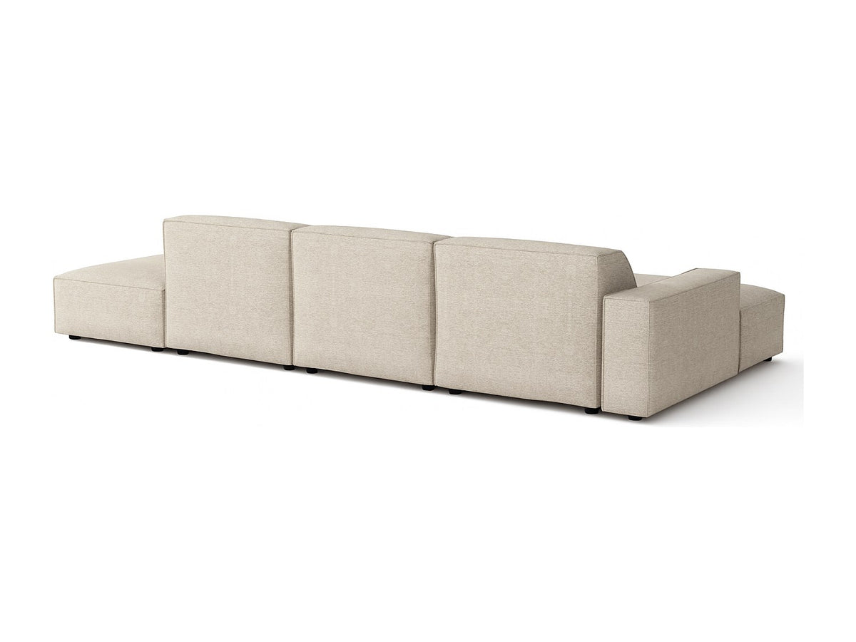 Canapé modulable beige tissu