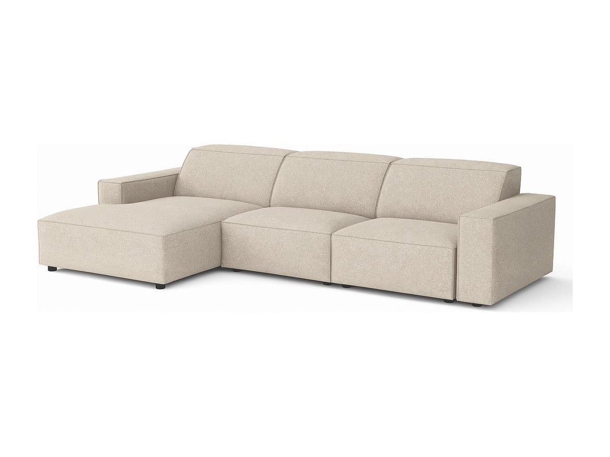 Canapé modulable beige tissu