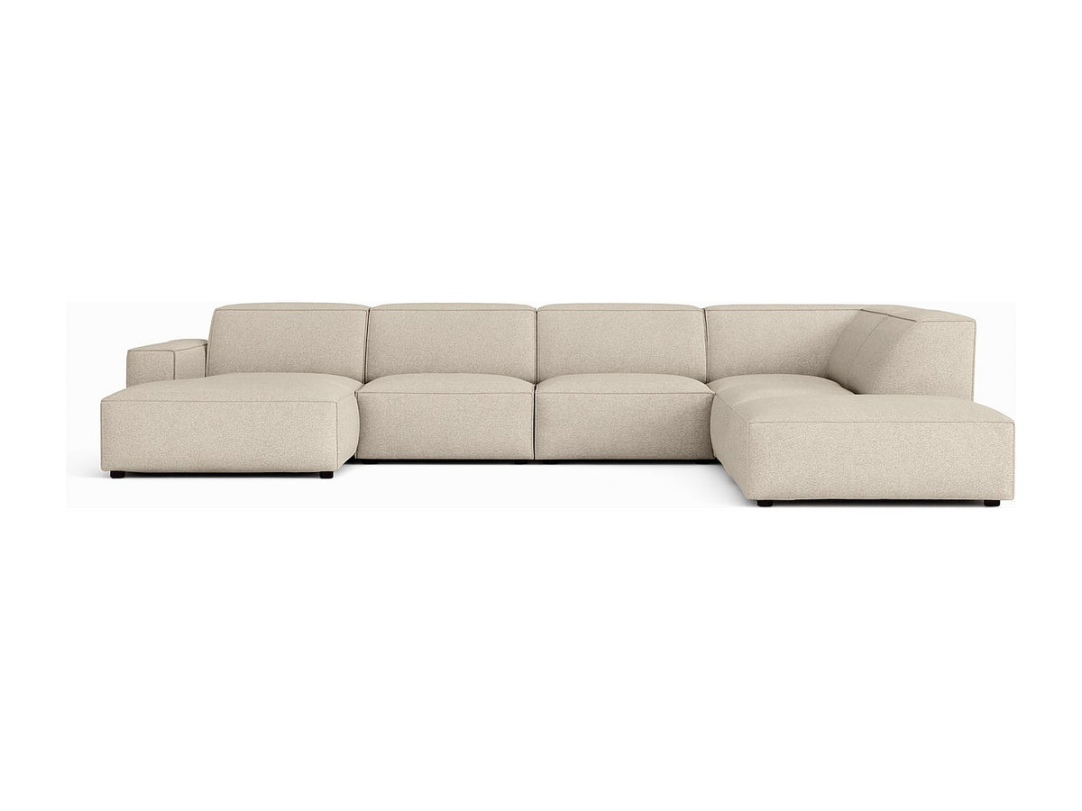 Canapé modulable beige tissu