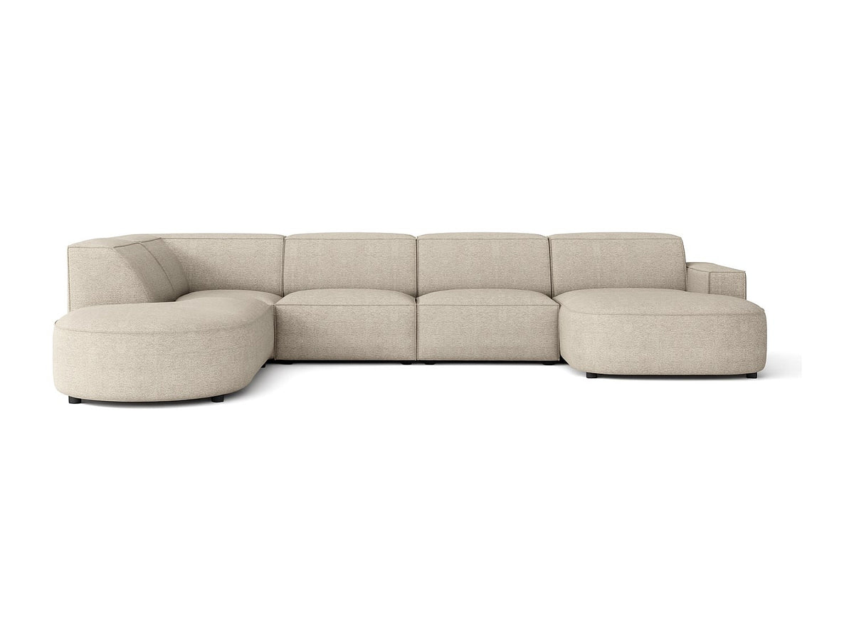 Angle pour canapé modulable beige tissu