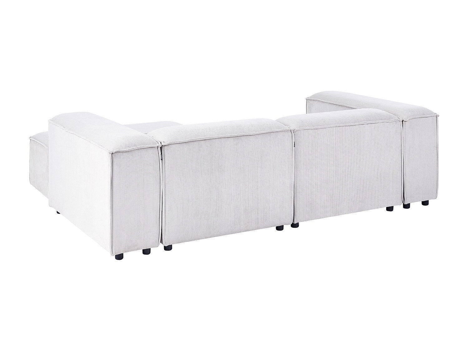 Angle pour canapé modulable 3 places blanc velours