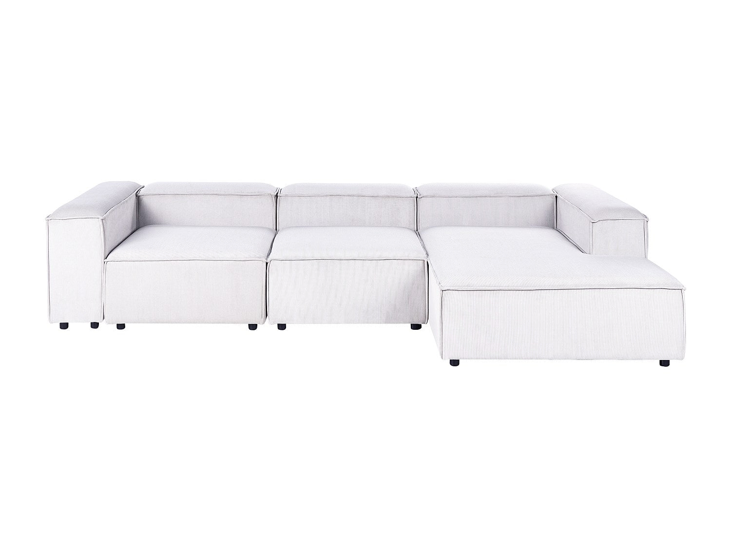 Canapé modulable 4 places blanc velours