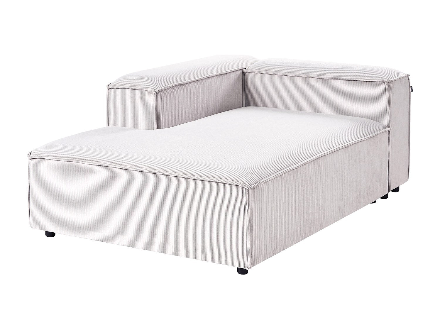 Angle pour canapé modulable 5 places blanc velours