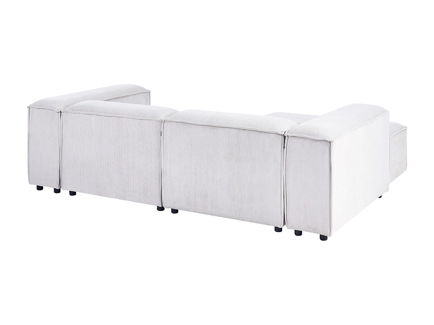 Angle pour canapé modulable 3 places blanc velours
