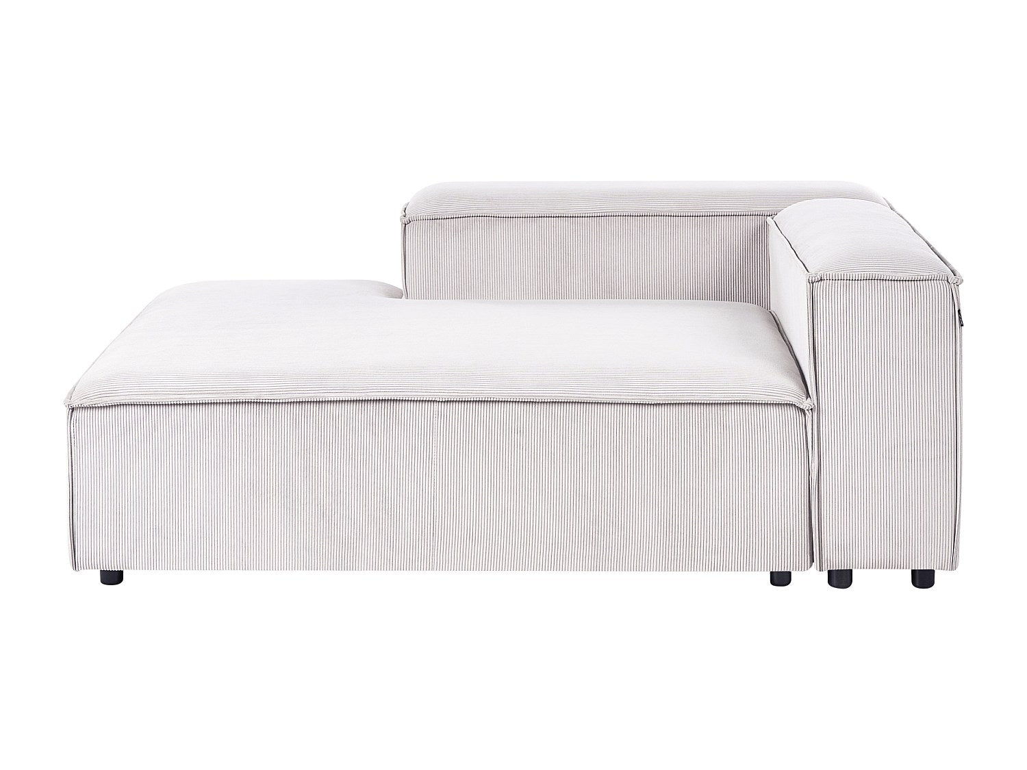 Angle pour canapé modulable 3 places blanc velours