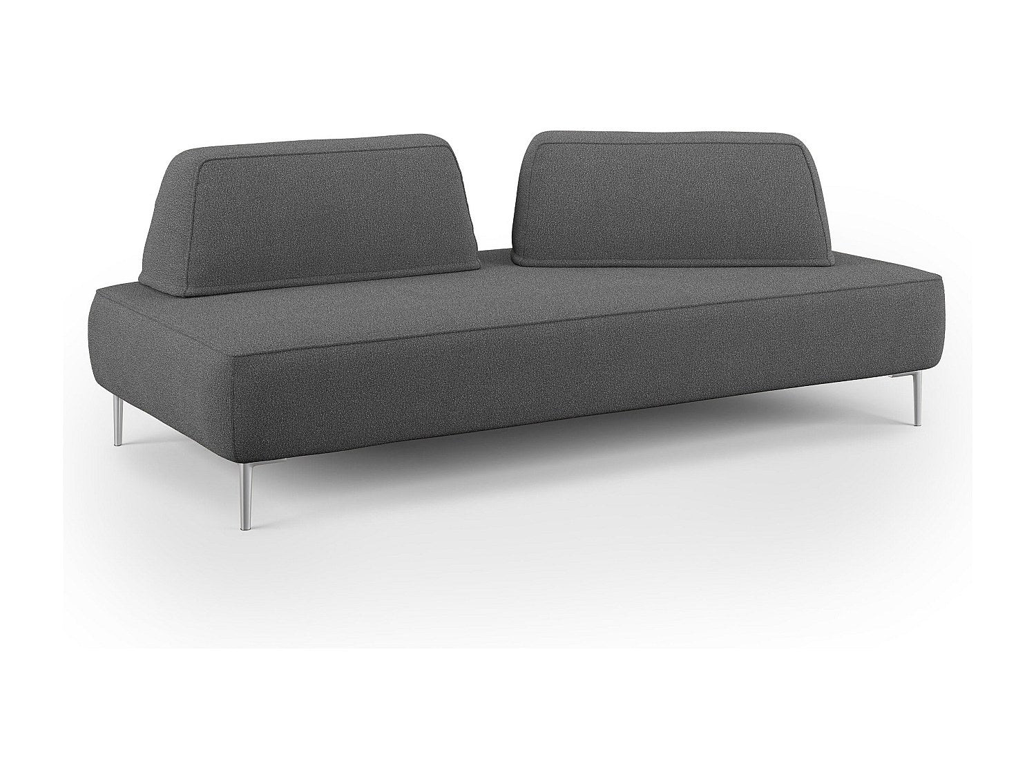Canapé modulable gris tissu