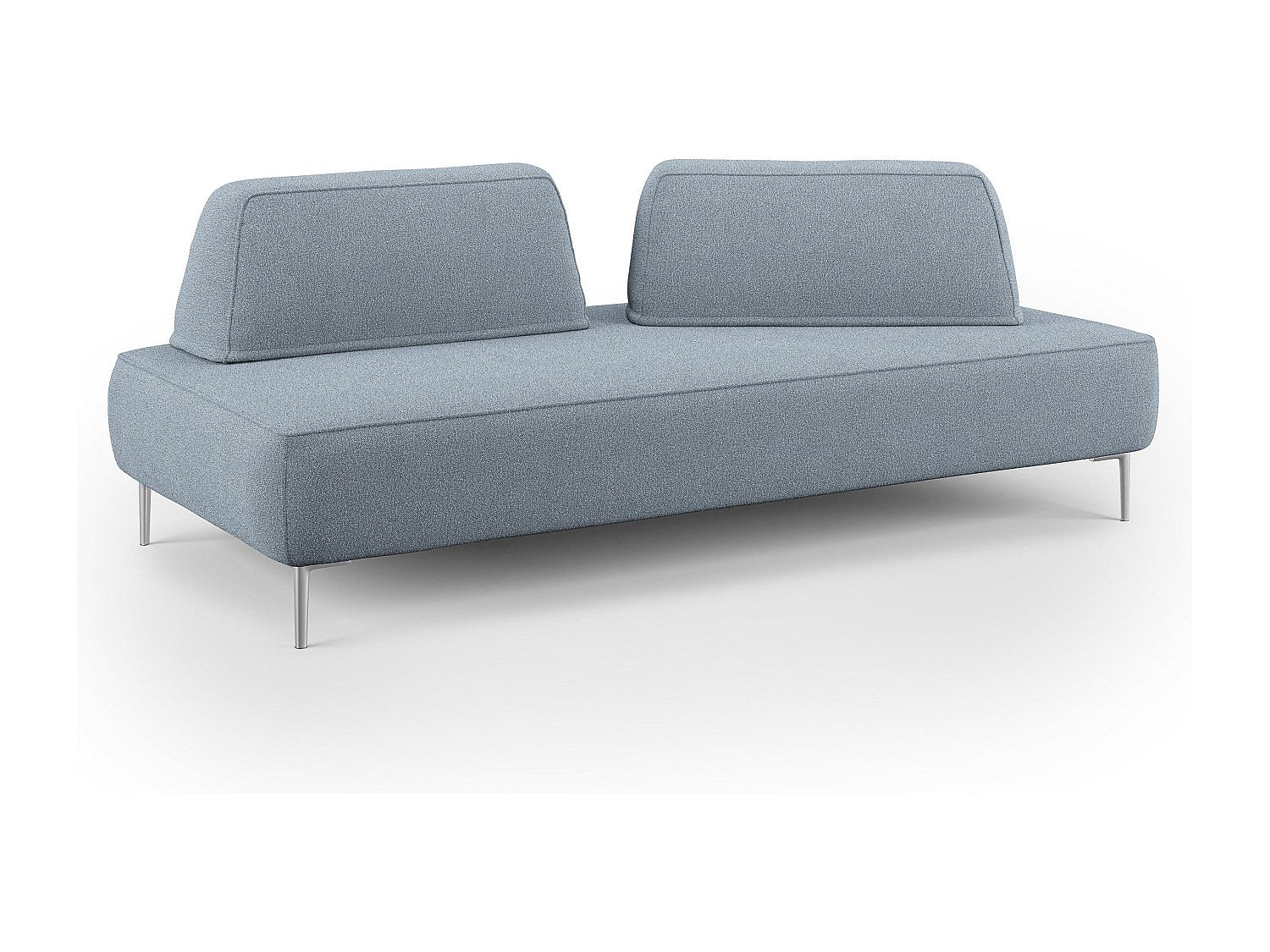 Canapé modulable bleu tissu
