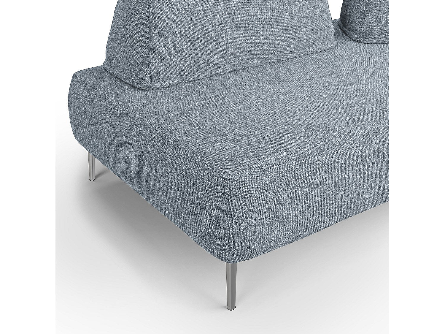 Canapé modulable bleu tissu